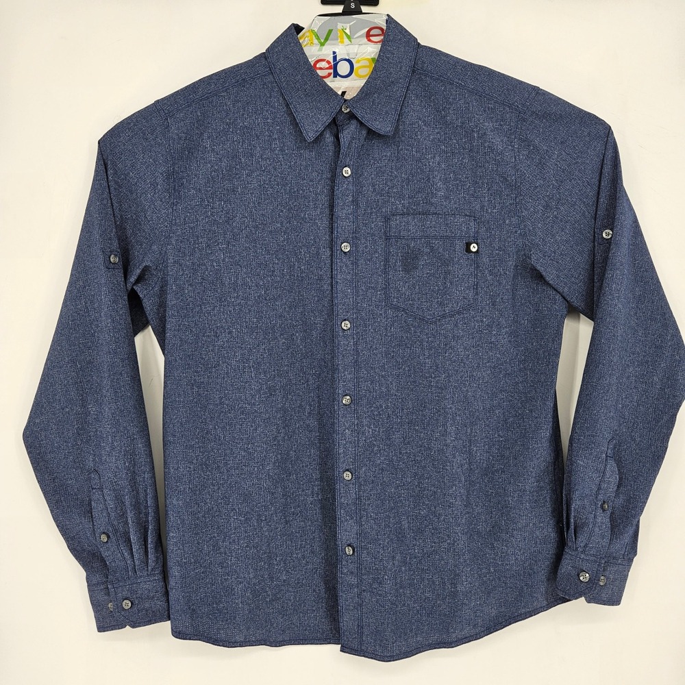 Marmot Shirt Mens XL Long Sleeve Button Up Blue Hiking Outdoors Casual‎